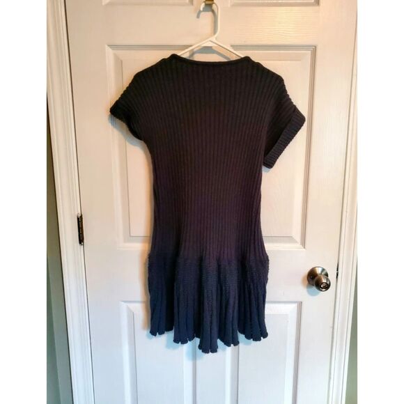 Adore Flattering Cardigan Sweater Vest Tie Front Dark Gray Size L - Picture 2 of 6